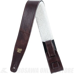 Ernie Ball 2.5" Adjustable Italian Leather With Fur Padding Straps Chestnut #4138 (Xgbv) yONLINE STOREz