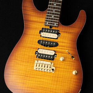 T's Guitars DST-Pro 24 5A Flame Maple -Vintage Honey Burst / Steps Black Matt Back-【町田店】
