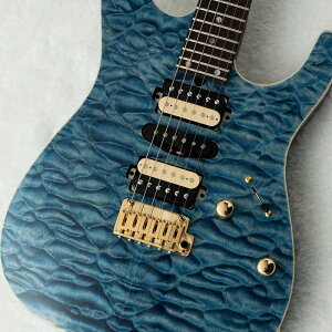 T's Guitars DST Pro 24 w/Master Grade Quilt Maple, Reverse Head -Trans Blue Denim-�y���c�X�z