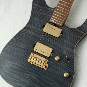 T's Guitars DST Pro 24 5A Flame Maple w/Reverse Head -Mat Trans Black / Steps Black Mat-�y���c�X�z