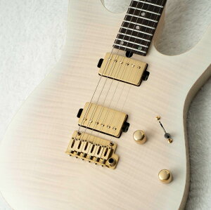 T's Guitars DST Pro 24 5A Flame Maple -White Blonde Burst / White Blonde w/Gold Filler-�y���c�X�z