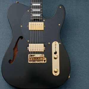 Kz Guitar Works Kz TL Trad Semi-Hollow 22 2H6 Custom -All Black-�y3.43kg�z�y���c�X�z