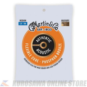 Martin Authentic Acoustic Flexible Core Guitar Strings Phosphor Bronze (Medium)[MA550FX]ylR|XzyONLINE STOREz
