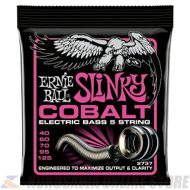 ERNIE BALL Super Slinky Cobalt 5-String Electric Bass Strings 40-125 Gauge [2737] (ご予約受付中)【ONLINE STORE】