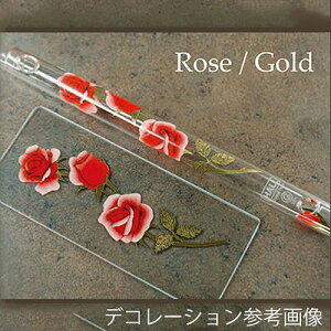 HALL CRYSTAL D Piccolo:Red Rose with Gold�i���[�Y/�S�[���h�j [11014]�yONLINE STORE�z
