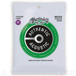 ylR|XzMartin/}[eB MA535S-AUTHENTIC ACOUSTIC Marquis Silked-[Phospher Bronze,Custom Light.011-.052]yG-CLUBaJz