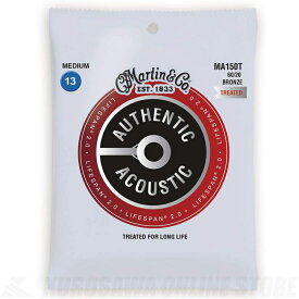 【店頭在庫品即納】【ネコポス可】Martin/マーティン弦 MA150T-AUTHENTIC ACOUSTIC Treated with Lifespan-[Medium.013-.056]【G-CLUB渋谷】