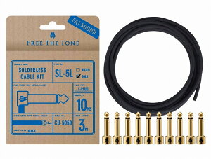 FREE THE TONE SL-5L-GD-10K [CU-5050�p�\���_�[���X�v���OKit L�v���O10��/�P�[�u��3m (GOLD)]�yONLINE STORE�z
