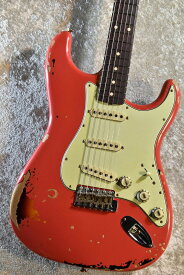 Fender Custom Shop Michael Landau 1963 Stratocaster Relic Fiesta Red over 3 Color Sunburst R134446【漆黒指板】【横浜店】