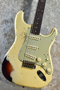 Fender Custom Shop 1961 Stratocaster Heavy Relic Aged V.White over 3TS CZ577893yɏヌbN!zylXz