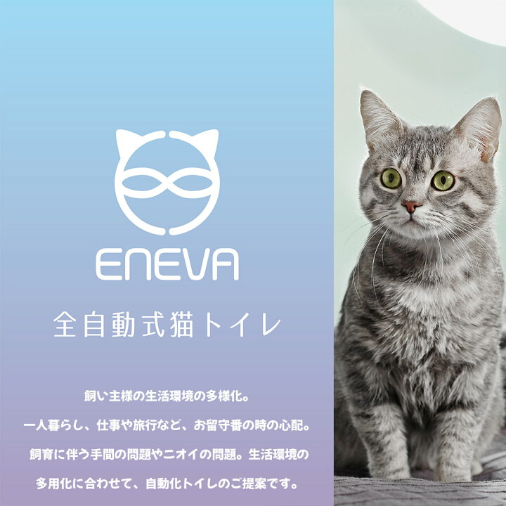 楽天市場 Eneva 全自動猫トイレ 猫用トイレ 全猫種 同梱不可 ペッツビレッジクロス ペット通販