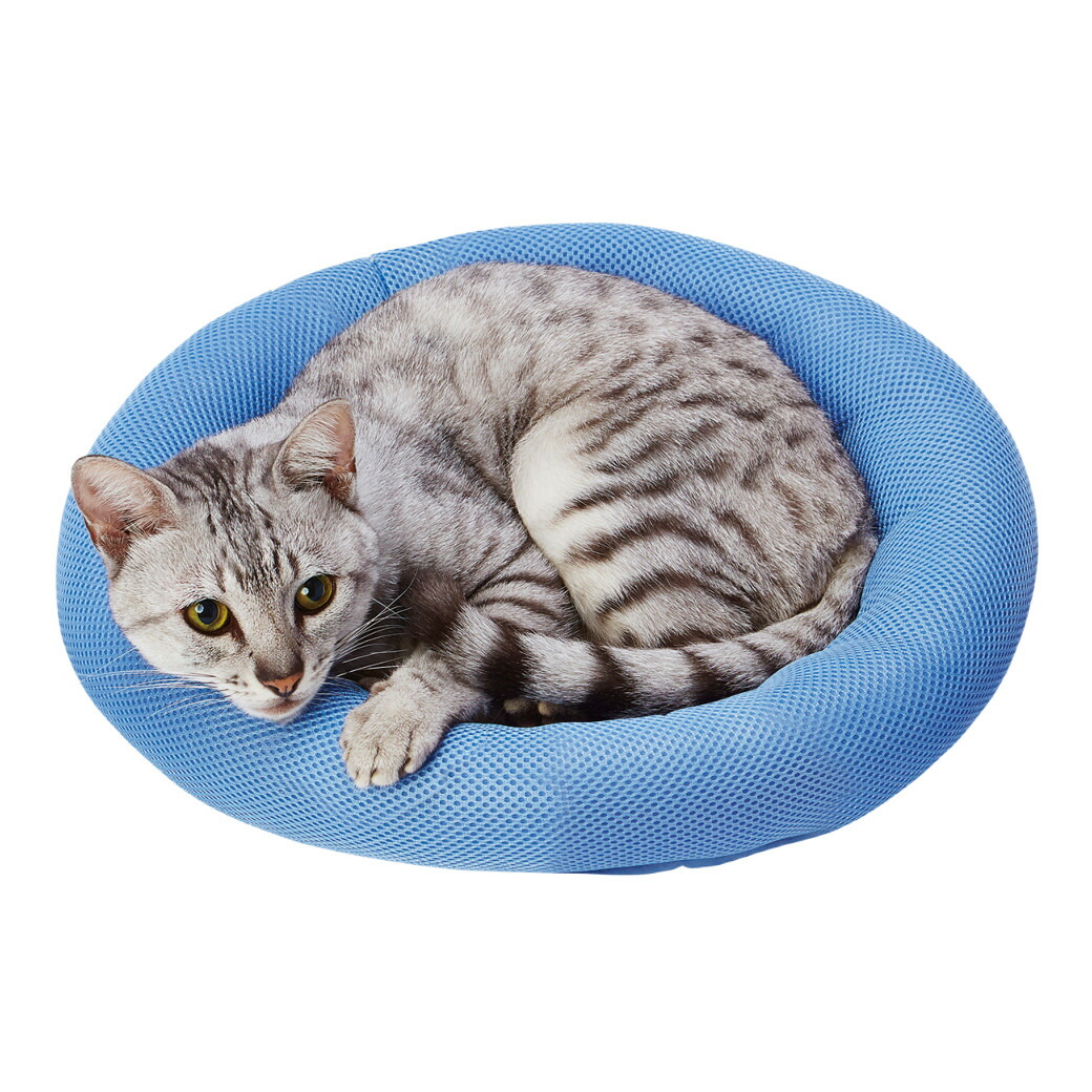 30％OFF】 ペティオ 猫用ベッド ひんやり抗菌防臭あごのせベッド 猫用  ベッド・マット・寝具