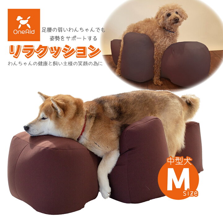 楽天市場】アロン化成 OneAid ワンエイド リラクッション ブラウン M 