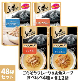 シーバ リッチ 猫用 ごちそうフレーク＆アミューズ 食べ比べ4種 48袋セット