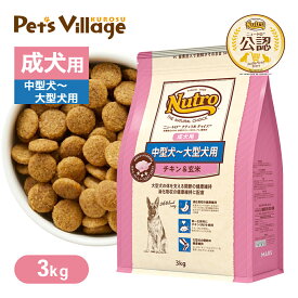 お試し 公認店 ニュートロ ナチュラル チョイス 中型犬〜大型犬用 成犬用 チキン&玄米 3kg ごはん ご飯 ナチュラルチョイス NATURAL CHOICE ドッグフード