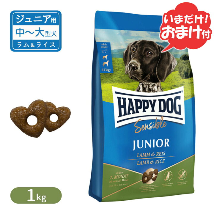 楽天市場】ハッピードッグ センシブル ジュニア ラム＆ライス 