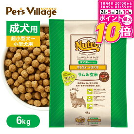 【ポイント最大10倍！10/4 20:00〜10/9 01:59まで】 公認店 ニュートロ ナチュラル チョイス ラム＆玄米 超小型犬〜小型犬用 成犬用 6kg ごはん ご飯 ナチュラルチョイス NATURAL CHOICE ドッグフード