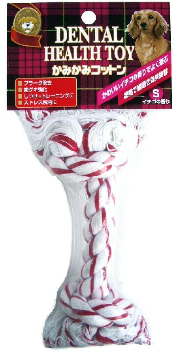 スーパーキャット かみかみコットン イチゴの香り Dm 506 S おもちゃ コットン ボーン 噛む 犬 玩具 綿 骨 Sale 104 Off S