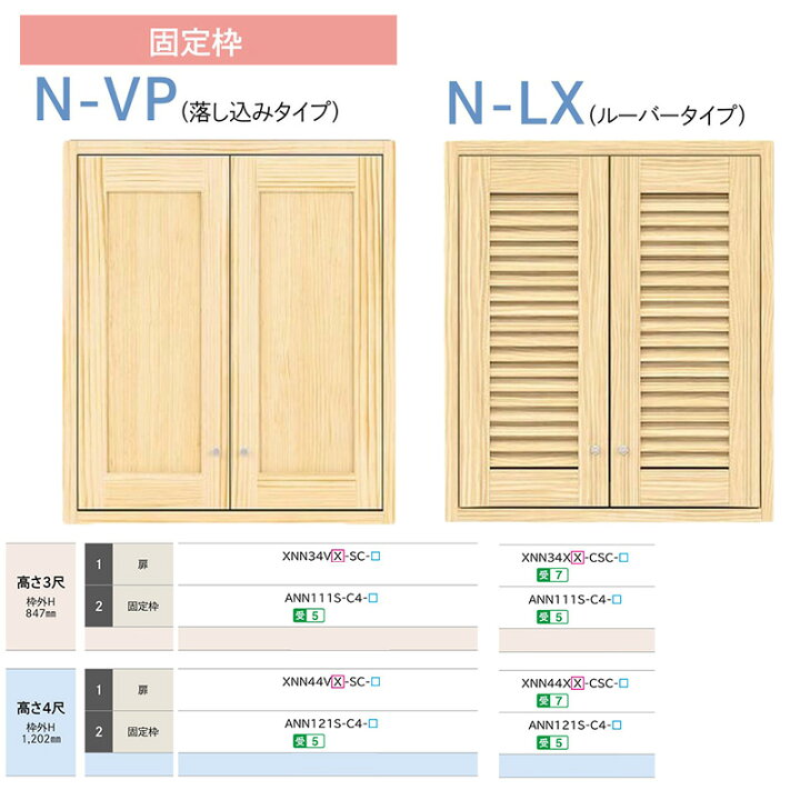 楽天市場】WOOD ONE 収納 両開き戸( 中連タイプ) 【 扉・ 固定枠セット 