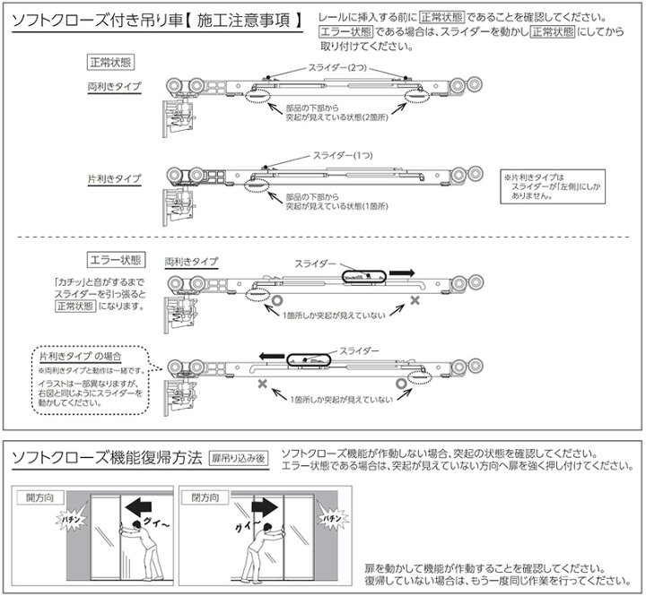 楽天市場】WOODONE 引戸用 ソフトクローズ「 上吊 両側 ソフトクローズ 