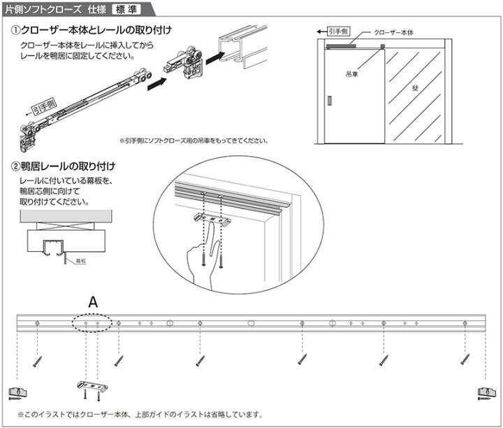 楽天市場】WOODONE 引戸用 ソフトクローズ「 上吊 両側 ソフトクローズ 