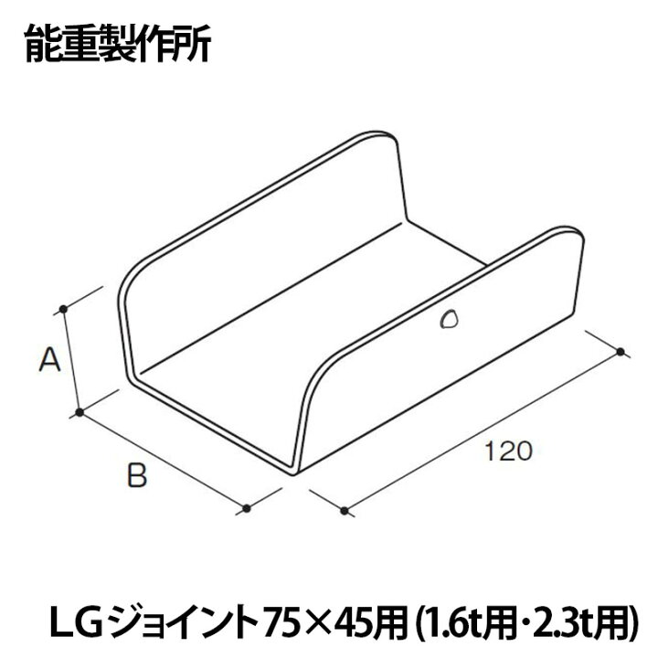 楽天市場】Noju 能重製作所 「 LGジョイント75x45用 」 [1個] ライト 