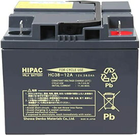 HC38-12A エナジーウィズ株式会社（旧：日立化成、昭和電工マテリアルズ）小型制御弁式鉛蓄電池(サイクルバッテリー)小形シール電池