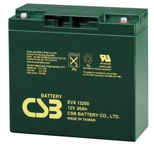 EVX12200 ���`����َ����`���~�d�r 12V-20Ah CSB �T�C�N���o�b�e���[