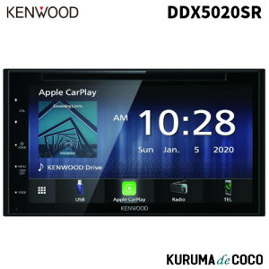 KENWOOD �P���E�b�h DDX5020SR�@6.8V�^���C�h DVD CD USB Bluetooth���ڃ��V�[�o�[ Apple CarPlay�Ή�/USB�~���[�����O�Ή�