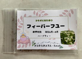 KURUMAYA-herb　フィーバーフュー種　長野県信濃町斑尾山　栽培期間農薬不使用無化肥　ハーブティー　耐寒性強
