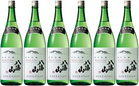 【送料無料】【オトクな6本セット】【新潟代表銘柄】八海山　はっかいさん　純米吟醸　じゅんまいぎんじょう　八海山　6本　55％　1800ml　1.8L　一升瓶　新潟　にいがた　南魚沼　うおぬま　HAKKAISAN　綺麗でキレのある味わいの中にも米の旨み