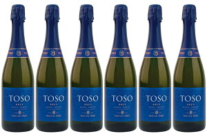 �y���������z�y�I�g�N��6�{�Z�b�g�z�g�\ �X�p�[�N�����O �u�����b�g�@Toso Sparkling Brut�@750ml�@6�{�@11.5���@�h���@�{�f�K�X�E���B�j���[�h �p�X�J���E�g�\�@�A���[���`���@�����h�[�T�@�X�p