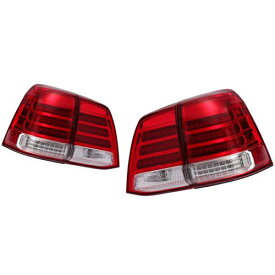 【TT4】【人気商品】ランクル 200 前期 ランドクルーザー レクサスルック LX LEDテールランプ ウインカーLED クリア レッド 新品左右セット 《只今レビュー投稿でクーポン配布中！》 ※沖縄/離島は別途送料