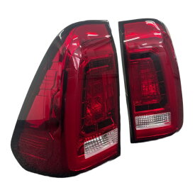 トヨタ ハイラックス GUN 125 REVO ファイバー LED テール クリア レッド