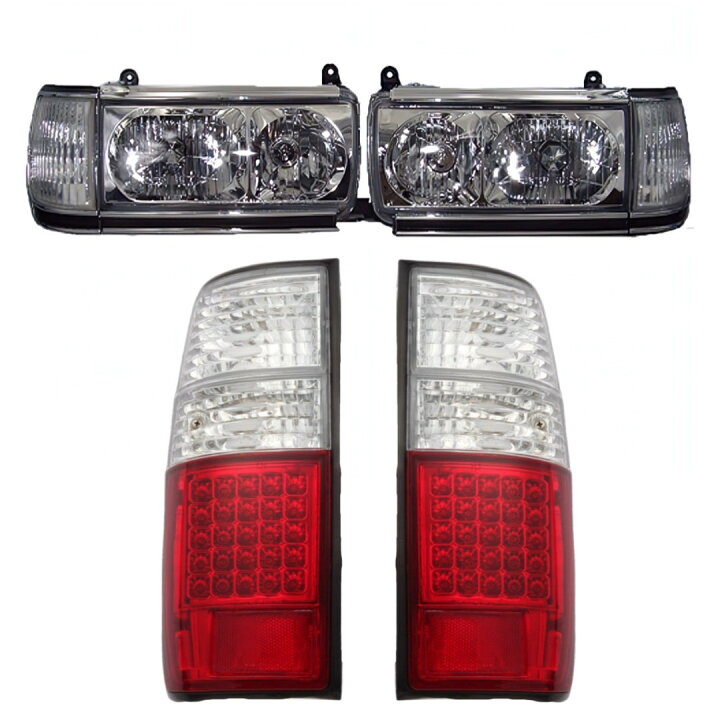楽天市場】ランクル 80 ヘッド ライト LED テール ランプ 2点 セット 