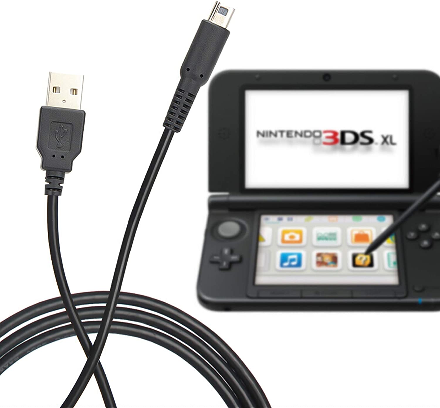 ＼お得なポイント還元中！！！／『2本セット』 3DS 充電器 3DS 充電ケーブル USB充電 New3DS  New3DSLL  3DS  3DSLL  i2DS  DSi  DSiLL 2DS兼用 USB充電ケーブル 