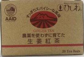 ひしわ 農薬を使わずに育てた生姜紅茶TB 40g（20袋）×5個セット【沖縄・別送料】