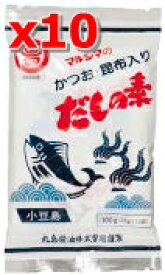 かつおだしの素（袋入）〔10g×10〕×10個セット【10個買うと1個おまけ付・計11個】【沖縄・別送料送料】【丸島】【05P03Dec16】