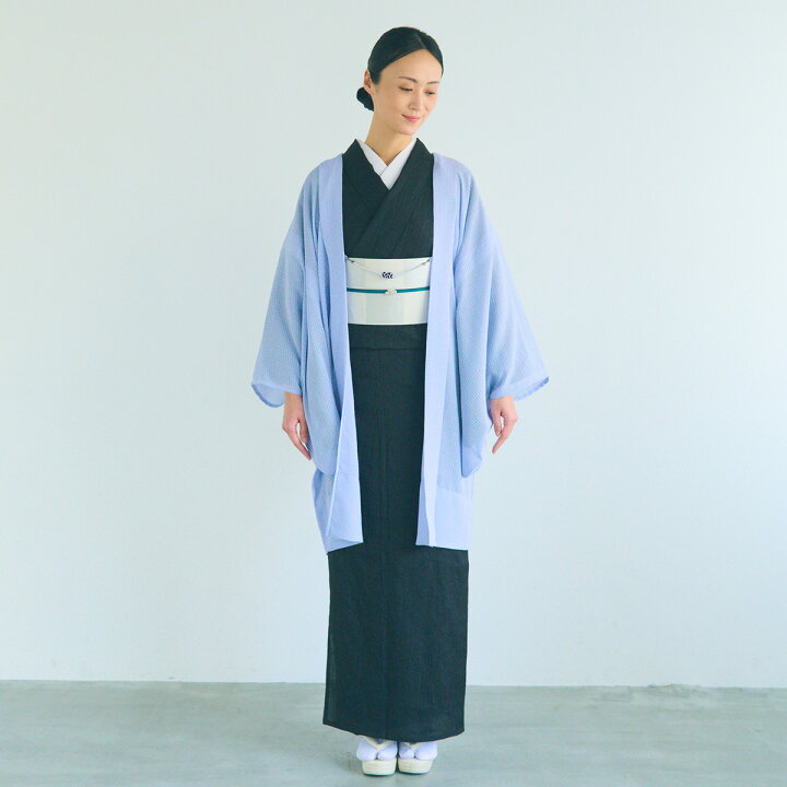 楽天市場】☆15％OFF☆【くるり】洗える薄羽織 花衣／水色 | 着物 長 