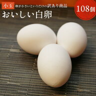 【業務用小玉サイズ(Sサイズ〜MSサイズ)】櫛田養鶏場が誇るおいしい白卵【108個入り(内10個破卵保障)】コ…