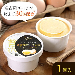 \名古屋コーチンの卵30%配合/櫛田養鶏場の 名古屋コーチンたまごアイス バラ売り 1個 お土産 名古屋コーチンたまごアイス 名古屋コーチン 高級アイス 愛知県 おみやげ お取り寄せ スイ