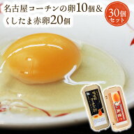 【楽天市場店限定セットA】高級名古屋コーチンの卵（10個入り）＋おいしい赤卵（20個入り）内3個割れ保障…