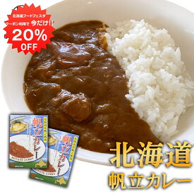 【1日限定20%OFFクーポン配布中！】帆立カレー （2個セット） 北海道産ほたて レトルトパウチ 海の幸カレー ホタテ 北海道 ご当地 お土産 お取り寄せ プレゼント ギフト 贈答 御中元 お中元 母の日 父の日