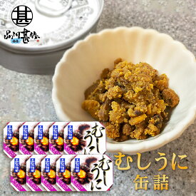 むしうに 60g 缶詰 （10個セット） 蒸し雲丹 ウニ 肴 おつまみ 北海道 海鮮珍味 函館竹田 ご当地 お土産 お取り寄せ プレゼント ギフト 贈答 御中元 お中元 母の日 父の日