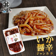 いか醤辛（ジャンカラ）140g （1個）パウチタイプ 辛口 北海道 イカ珍味 烏賊 おつまみ 肴 お酒のおとも …