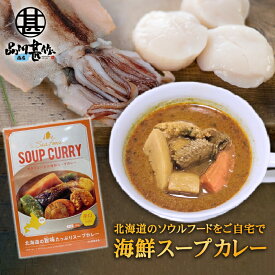 海鮮スープカレー 1食分 （1箱）辛口 レトルト シーフードスープカレー ホタテ イカ ご当地 お土産 お取り寄せ プレゼント ギフト 贈答 御中元 お中元 御歳暮 お歳暮