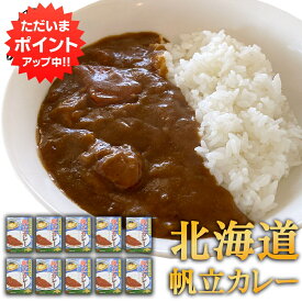 【マラソン期間中P2倍！】帆立カレー （10個セット） 北海道産ほたて レトルトパウチ 海の幸カレー ホタテ 北海道 ご当地 お土産 お取り寄せ プレゼント ギフト 贈答 御中元 お中元 母の日 父の日