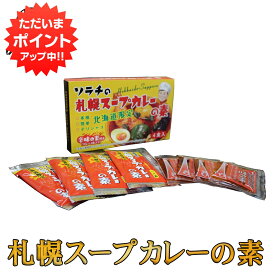 【5の付く日でP10倍！】ソラチの札幌スープカレーの素 4食入り （1箱） ◎ 北海道限定 ご当地 お土産 お取り寄せ プレゼント ギフト 贈答 御中元 お中元 御歳暮 お歳暮