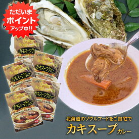 【SS期間中P2倍！】カキスープカレー 1食分 （5個セット） 辛口 レトルトカレー 北海道厚岸産牡蠣 北海道グルメ ご当地 お土産 お取り寄せ プレゼント ギフト 贈答 御中元 お中元 母の日 父の日