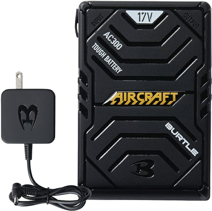 楽天市場】BURTLE バートル バッテリー AC300 17V 黒 青 リチウム 